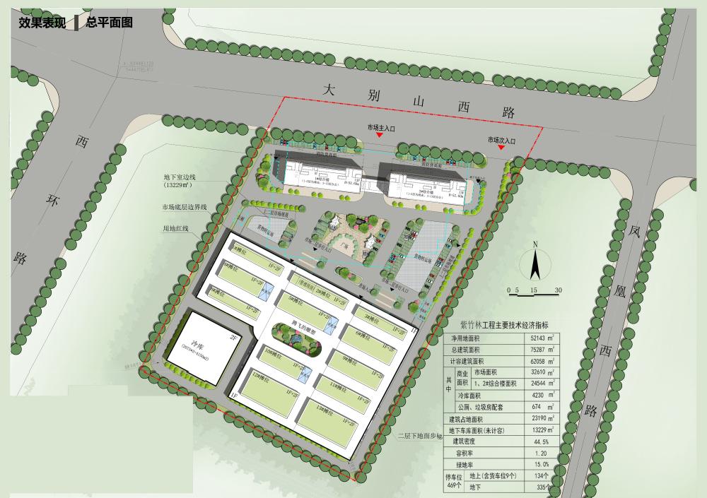 紫竹林农贸市场综合楼方案调整批前公示